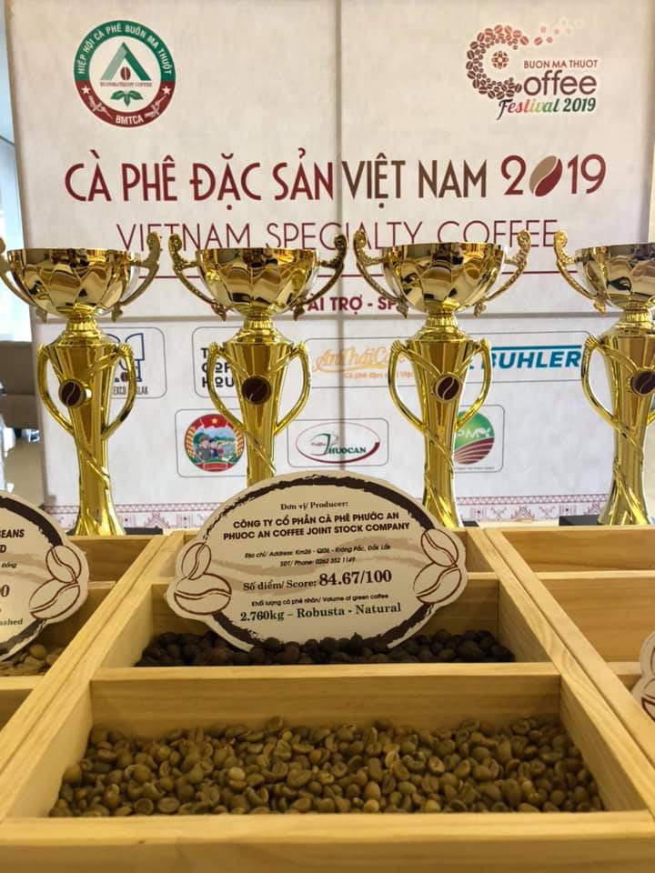 Phước An đạt giải cao nhất Cuộc thi Cà phê Đặc Sản năm 2019